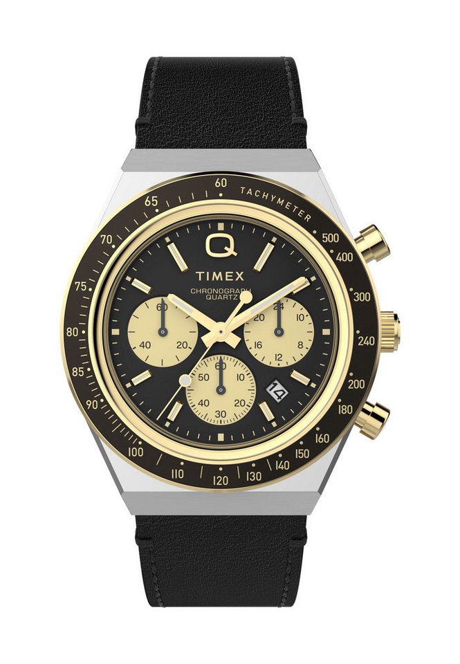 Timex Quarzuhr Q Timex® Chronograph, (1-tlg), Quarz-Chronographenuhr von Timex