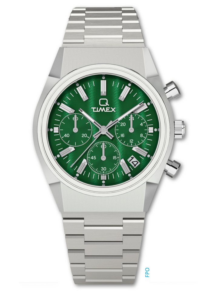 Timex Quarzuhr Q Timex® Falcon Eye Chronograph, (1-tlg), Quarz-Chronographenuhr von Timex