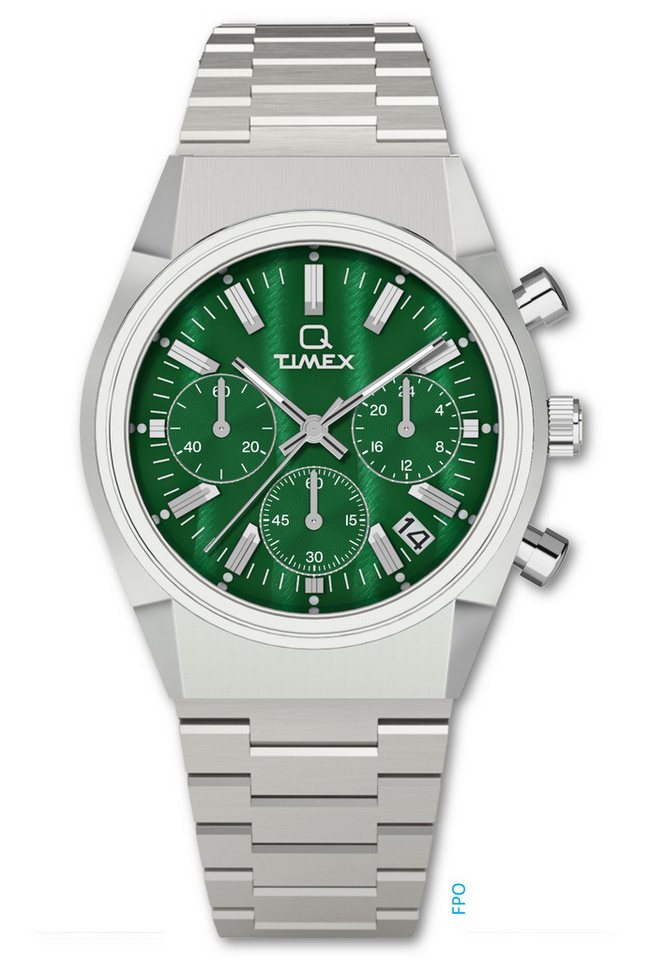 Timex Quarzuhr Q Timex® Falcon Eye Chronograph, (1-tlg), Quarz-Chronographenuhr von Timex