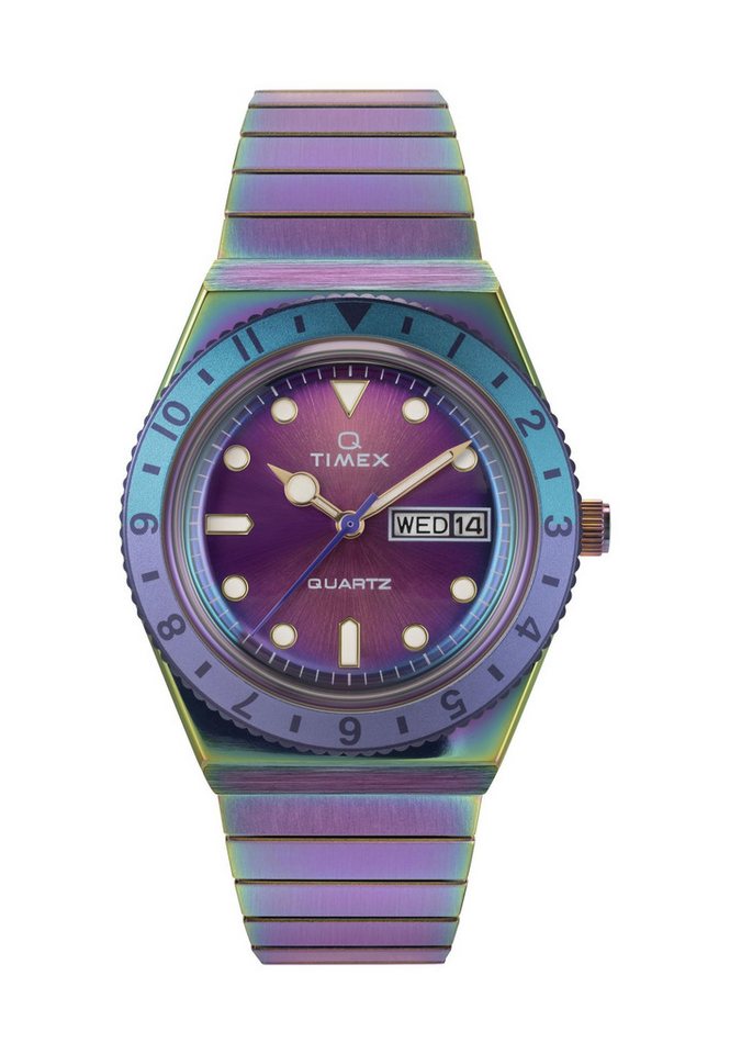 Timex Quarzuhr Q Timex, (1-tlg), Quarz-Analoguhr von Timex