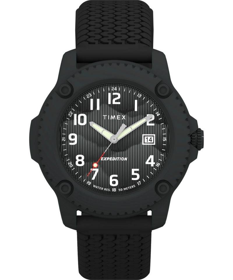 Timex Quarzuhr TIMBERLINE TW4B34800AJ, Armbanduhr, Herrenuhr, Silikonarmband, Datum, Leuchtzeiger von Timex