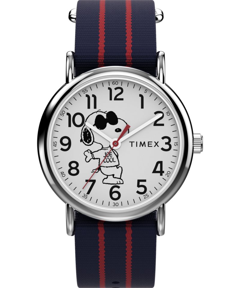 Timex Quarzuhr TIMEX x PEANUTS TIMEX WEEKENDER TW2Y31100VV, Armbanduhr, Damenuhr, Textilarmband, analog von Timex