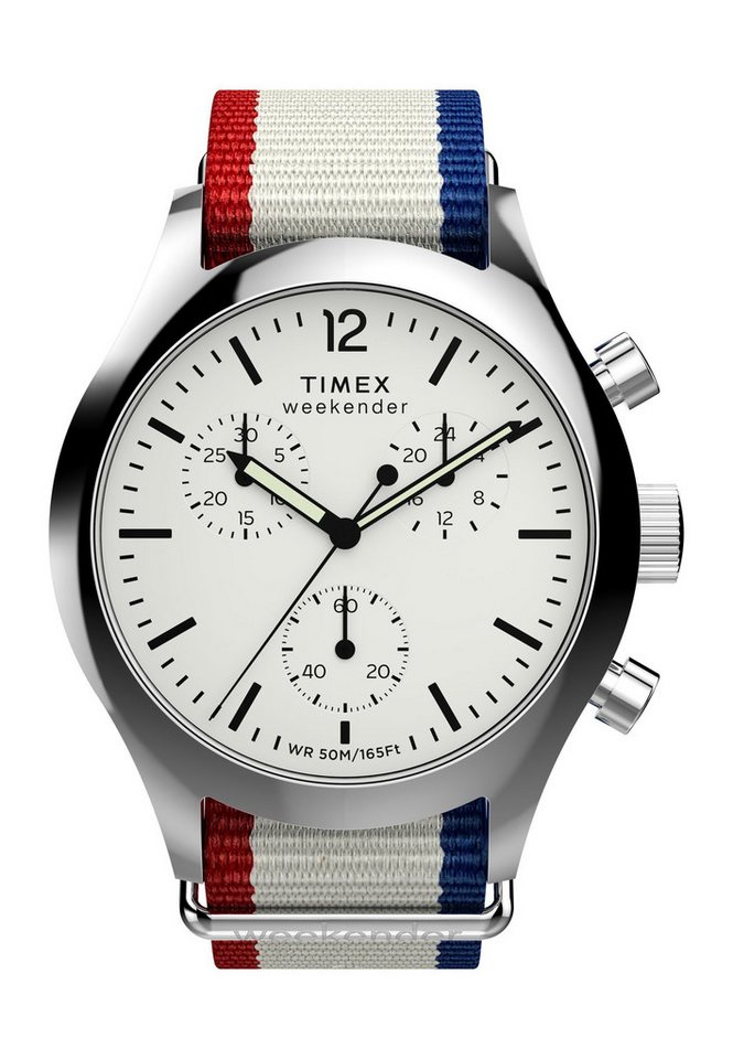 Timex Quarzuhr Timex Weekender New England Chronograph, (1-tlg), Quartz Analog von Timex
