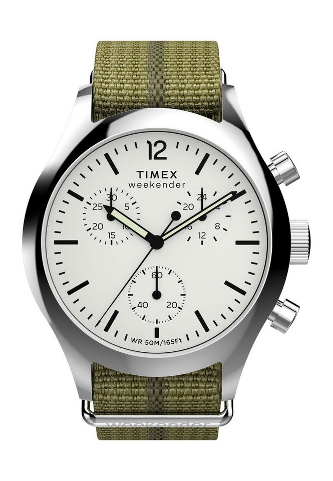 Timex Quarzuhr Timex Weekender New England Chronograph, (1-tlg), Quartz Analog von Timex