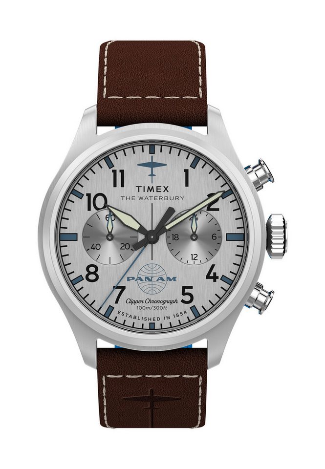Timex Quarzuhr Timex x Pan Am® Waterbury Ace Chronograph, (1-tlg), Quartz Analog von Timex