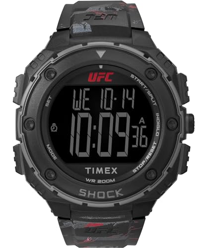 Timex UFC Strength Shock XL 50mm Herren-Armbanduhr aus schwarzem Kunstharz TW2V85100 Timex UFC Strength Shock XL 50mm Herren-Armbanduhr aus schwarzem Kunstharz TW2V85100 von Timex