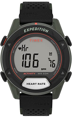 Timex Expedition Rugged Digital Herrenuhr 43mm mit Lederband TW4B27000 von Timex