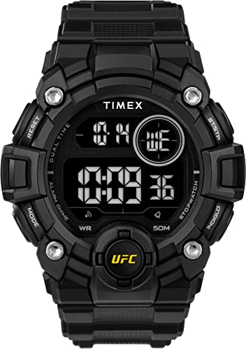 Timex UFC Herren-Chronographenuhr 50mm Schwarz Resin Strap TW5M53200 von Timex