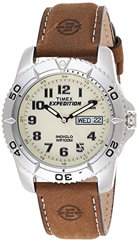 Timex Herren-Armbanduhr Analog Leder Braun T46681D7 von Timex