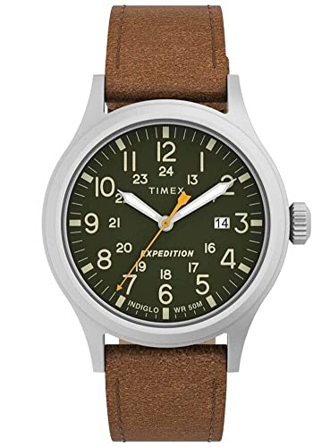 Timex Expedition Scout 40mm Herren-Armbanduhr mit Lederband TW4B23000 von Timex
