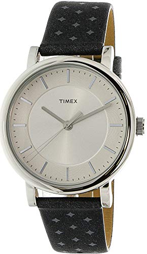 Timex TW2R11800 Silver Leather Quartz Fashion Watch von Timex