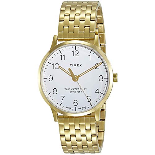 Timex Waterbury Classic White Dial Stainless Steel Band Ladies Watch von Timex