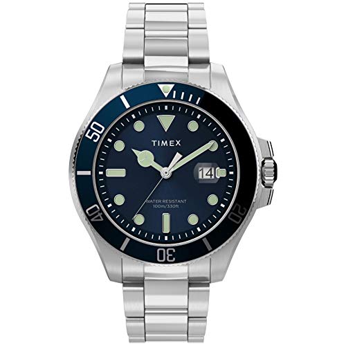Timex Men's Analog Quarz Uhr mit Edelstahl Armband TW2U41900 von Timex