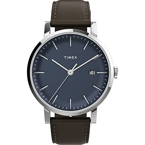 Timex Herren Analog Uhr mit Lederband Midtown von Timex