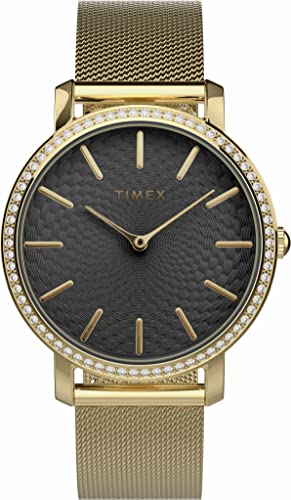 Timex Damen Analog Uhr mit Edelstahlarmband von Timex