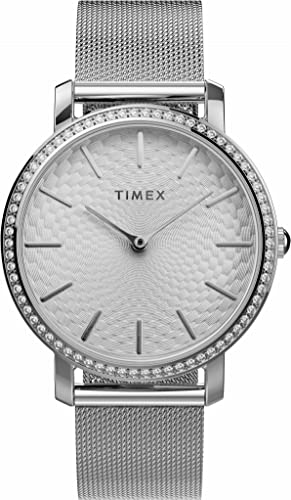 Timex Damen Analog Uhr mit Edelstahlarmband von Timex