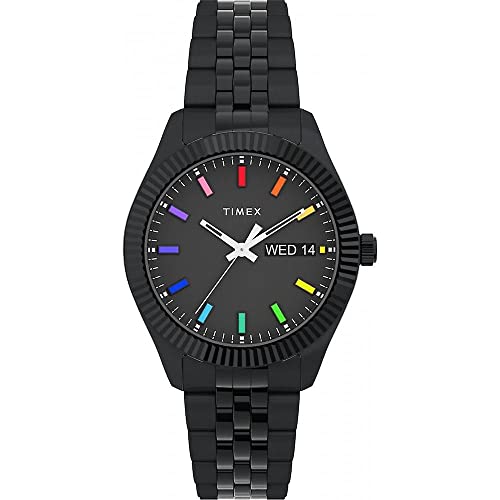 Timex Damen Analog Uhr Mit Edelstahl Armband Legacy Rainbow von Timex