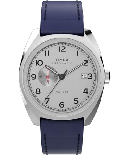 Timex TW2V61900 Marlin® Unterzifferblatt Automatik 39 mm Lederarmband, blau von Timex