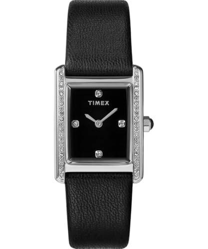 Timex Damen Analog Quarz Hailey mit steinbesetzter Lünette von Timex