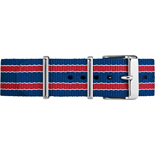 Timex TW7C07100 20 mm blau-rot gestreiftes Nylonband von Timex