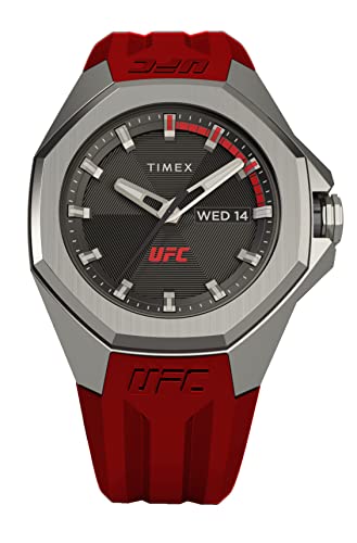 Timex X UFC pro schwarzes Zifferblatt/rotes Silikon TW2V57500 von Timex