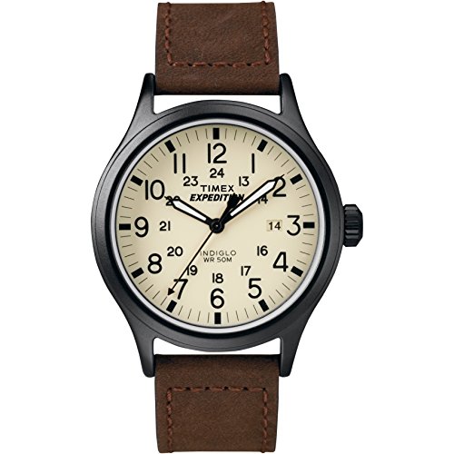 Timex Herren Analog Quarz mit Leder Armband T49963 von Timex