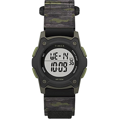 Timex Unisex Kids Digital Quarz Uhr mit Textil Armband TW7C77500 von Timex