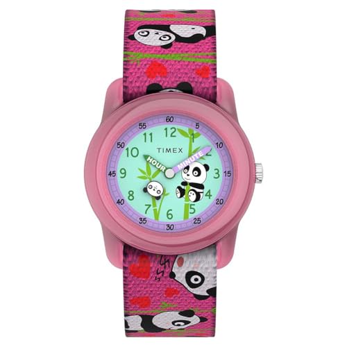 Timex Unisex Kinder Analog Quarz Uhr mit Gewebe Armband TW7C77100 von Timex