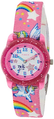 Timex Unisex Kinder Analog Quarz Uhr mit Stoff Armband TW7C25500 von Timex