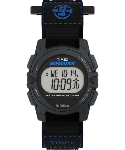 Timex Unisex Expedition Mittelgroße Digitale CAT Schwarz Schnelle Wickel-Armbanduhr TW4B02400 von Timex