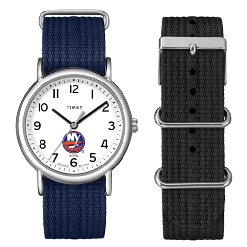 Timex Unisex Weekender Box Set 38 mm Uhr – NY Islanders, Blau von Timex