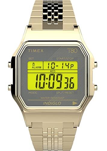 Timex Unisex Digital Uhr T80 mit Edelstahl Armband von Timex
