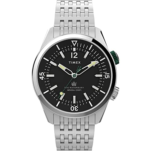 Timex Herren Analog Quarz Uhr Waterbury Dive von Timex
