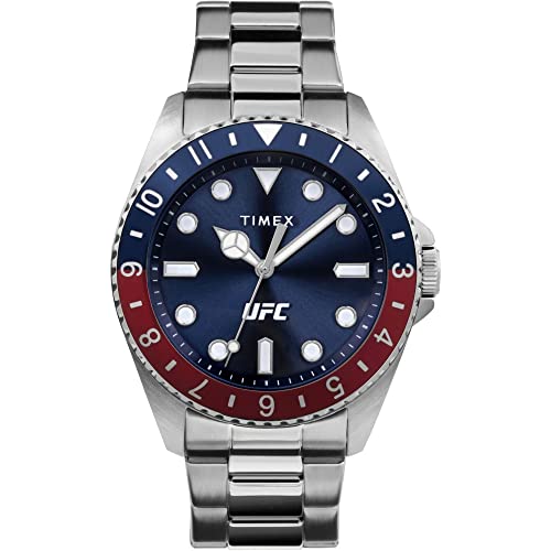 Timex Herren Analog Uhr mit Edelstahlarmband UFC Debut von Timex