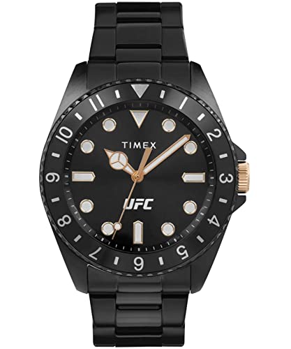 Timex UFC Herren-Armbanduhr 42mm Edelstahl Schwarz TW2V56800 von Timex