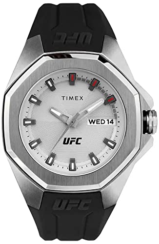 Timex Herren Analog Uhr mit Silikonband UFC Pro von Timex