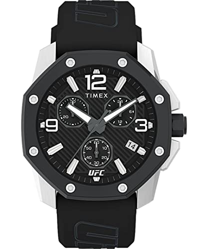 Timex Herren Chronograph Uhr mit Gummiband Icon von Timex
