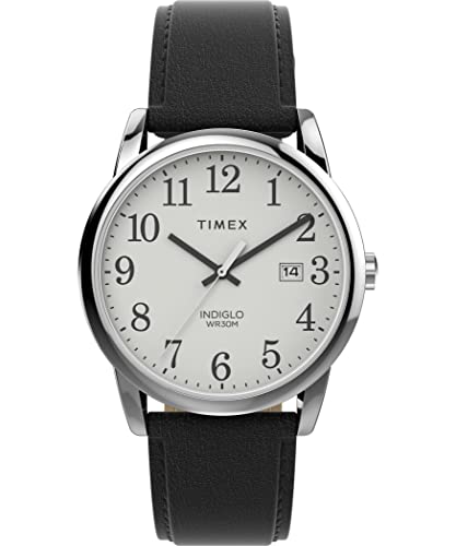 Timex Easy Reader 38mm Herren-Armbanduhr mit Lederband TW2V68800 von Timex