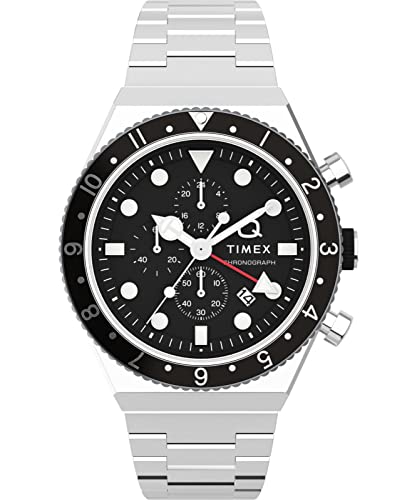 Timex Herren Chronograph Quarz Armbanduhr Q GMT Chrono von Timex