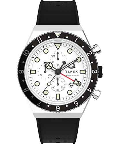Timex Herren Chronograph Quarz Armbanduhr Q GMT Chrono von Timex