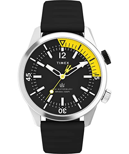 Timex Herren Analog Armbanuhr mit Kautschukband Waterbury Dive von Timex