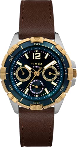 Timex Classic Premium Herrenuhr 44,5mm mit Lederband TW2V78900 von Timex