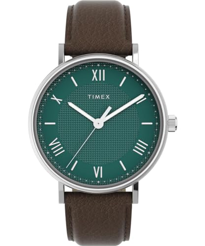 Timex Herren Analog Uhr mit Leder Armband Southview von Timex