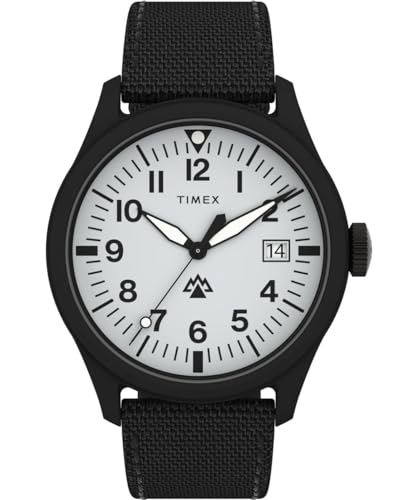 Timex Herren Analog Quarz Armbanduhr mit einem Stoffband Traprock von Timex