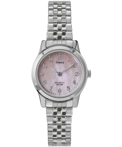 Timex Main Street Damen-Armbanduhr, 25 mm, silberfarbenes Edelstahl-Stretcharmband, Perlmutt-Zifferblatt, silberfarbenes Gehäuse TW2W35200 Timex Main Street Damen-Armbanduhr, 25 mm, silberfarbenes Edelstahl-Stretcharmband, Perlmutt-Zifferblatt, silberfarbenes Gehäuse TW2W35200 von Timex