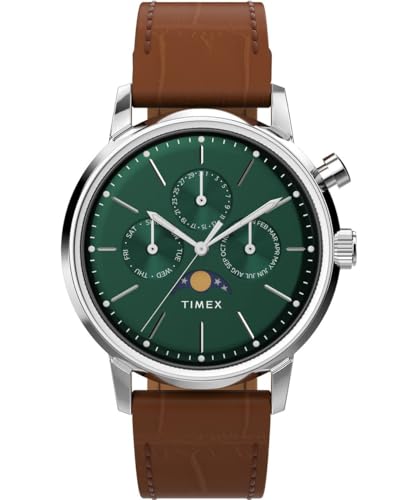 Timex Herren Multi Zifferblatt Quarz Armbanduhr Marlin Moonphase von Timex
