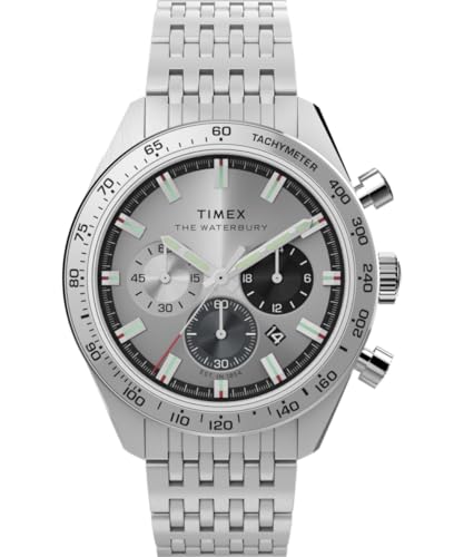 Timex Herren Chronograph Quarz Armbanduhr Waterbury Traditional von Timex