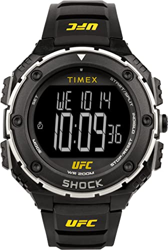 Timex UFC Herren-Chronographenuhr 50mm Schwarz Resin Strap TW4B27200 von Timex