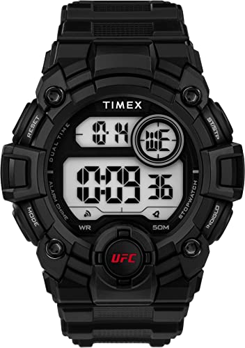 Timex UFC Herren-Chronographenuhr 50mm Schwarz Resin Strap TW5M53100 von Timex