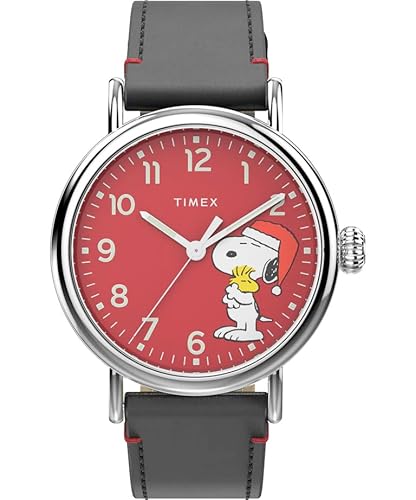 Timex X Peanuts TW2V61100 Armbanduhr Snoopy Holiday 40 mm, rot von Timex